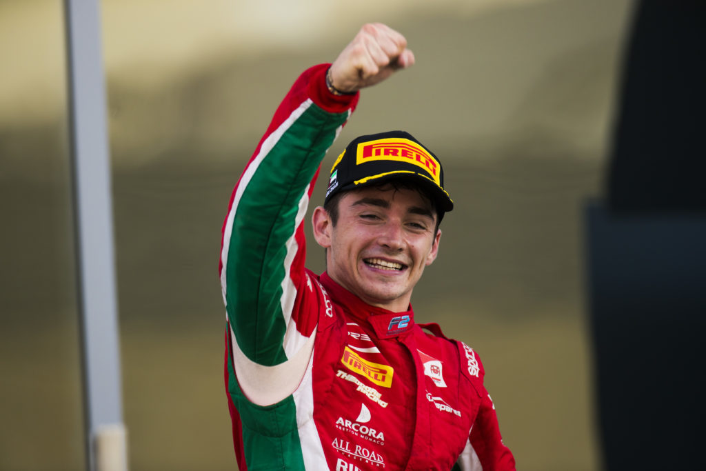 2017 FIA Formula 2 Round 11..Yas Marina Circuit, Abu Dhabi, United Arab Emirates..Sunday 26 November 2017..Charles Leclerc (MCO, PREMA Racing). .