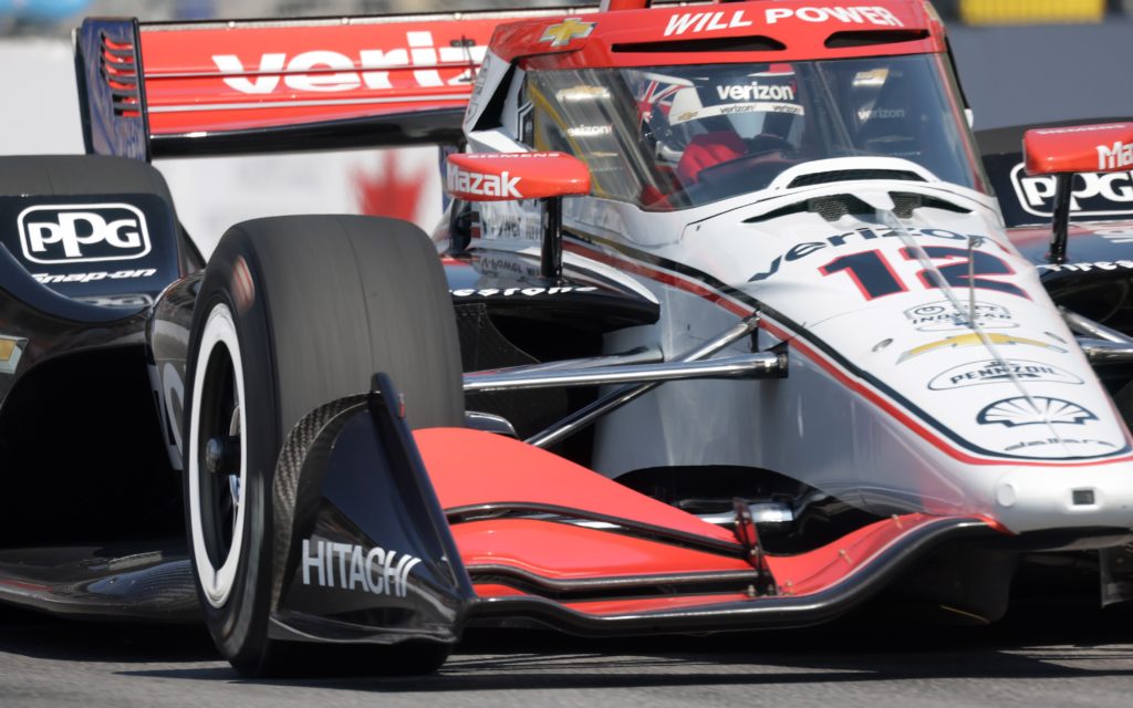 during practice at the NTT Indycar Series event Ontario Honda Dealers Indy Toronto also dubbed Streets of Toronto