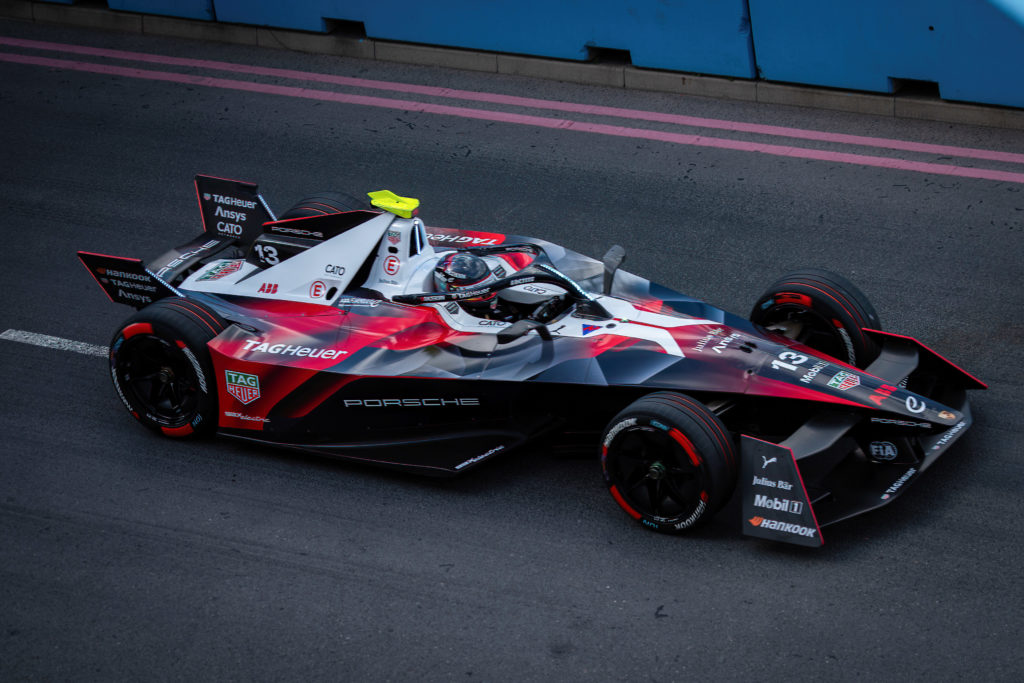 Tag Heuer Porsche driver Pascal Wehrlein races during the