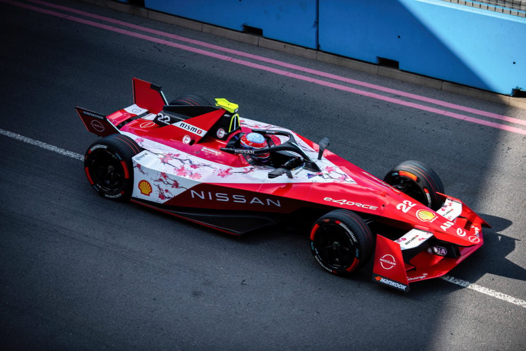 Nissan driver Sacha Fenestraz races during the Hankook