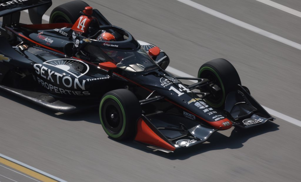 during practice at the NTT Indycar Series event Ontario Honda Dealers Indy Toronto also dubbed Streets of Toronto