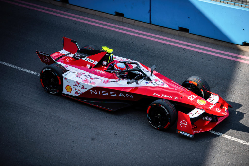 Nissan driver Sacha Fenestraz races during the Hankook